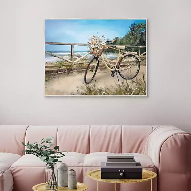 beachside_ride_framed_canvas_art_print_3.webp Beachside Ride Framed Canvas Art Print>Kirklands Home Online
