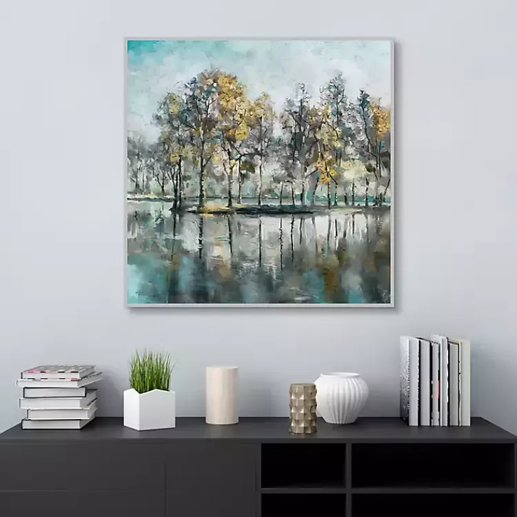 beckoning_tree_grove_framed_canvas_art_2.webp Beckoning Tree Grove Framed Canvas Art>Kirklands Home Outlet