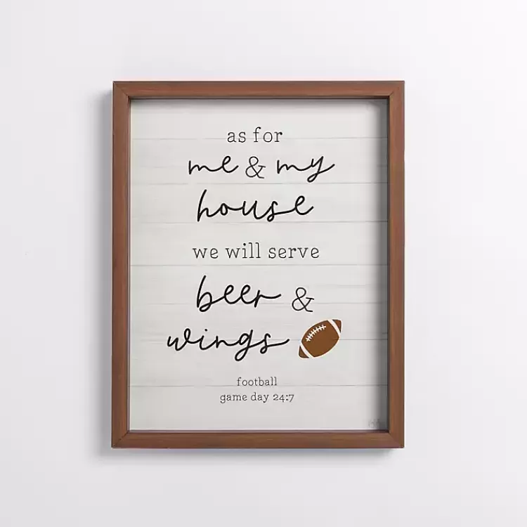Beer and Wings Framed Wall Plaque>Kirklands Home New