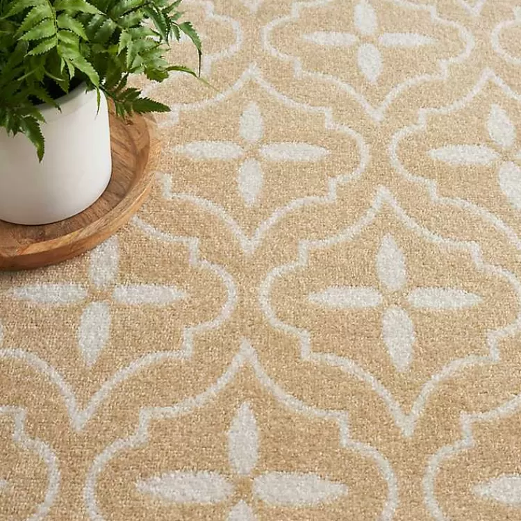 beige__ivory_quatrefoil_indooroutdoor_rug_x_3.webp Beige & Ivory Quatrefoil Indoor/Outdoor Rug, 8x10>Kirklands Home Fashion