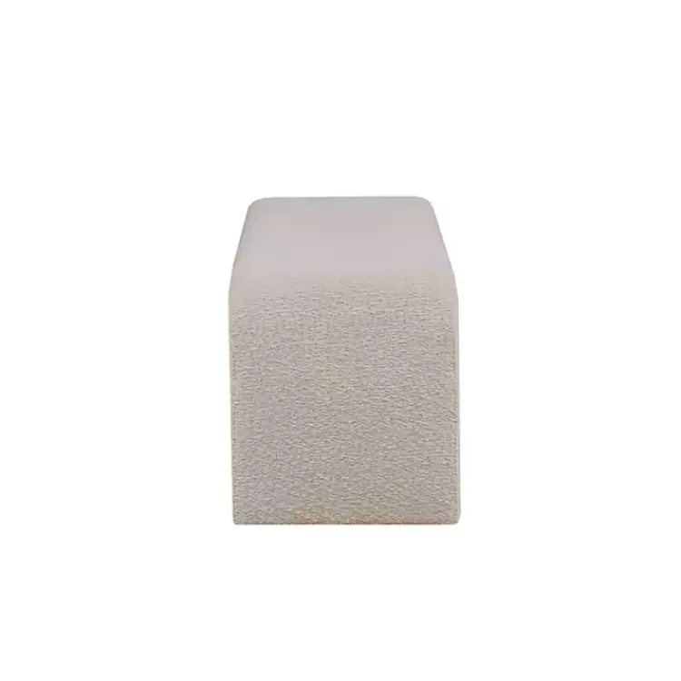 beige_boucle_waterfall_bench_4.webp Beige Boucle Waterfall Bench>Kirklands Home Discount