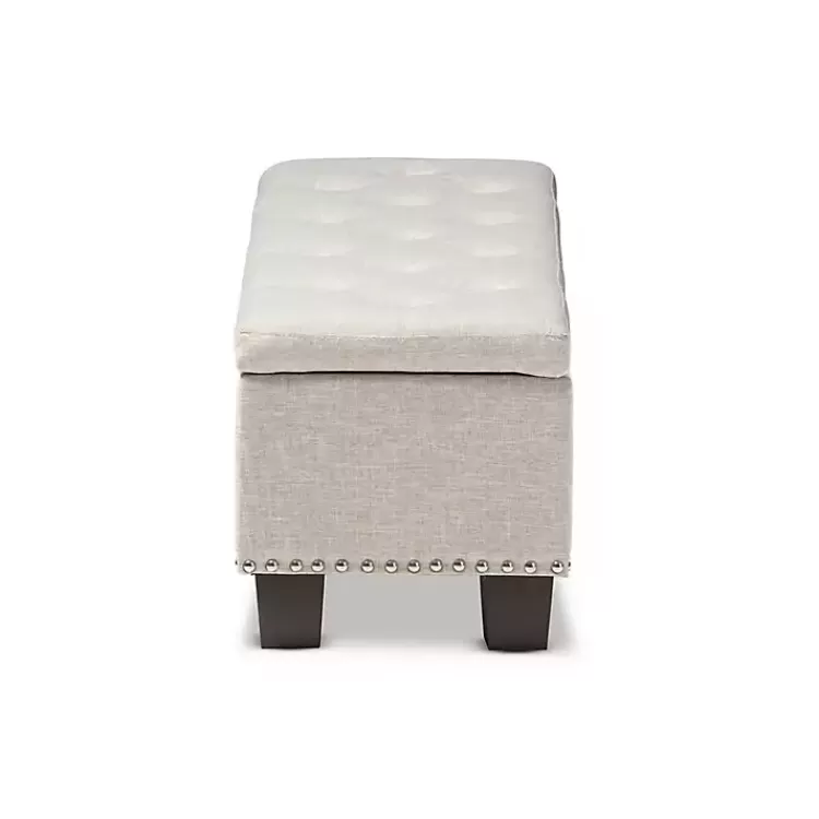 beige_buttontufted_upholstered_storage_bench_3.webp Beige Button-Tufted Upholstered Storage Bench>Kirklands Home Discount