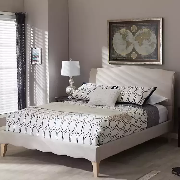 beige_classic_french_queen_platform_bed_4.webp Beige Classic French Queen Platform Bed>Kirklands Home Clearance