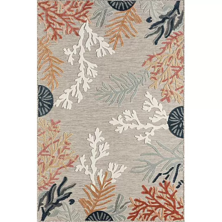Beige Coral Reef Area Rug, 5x7>Kirklands Home Hot