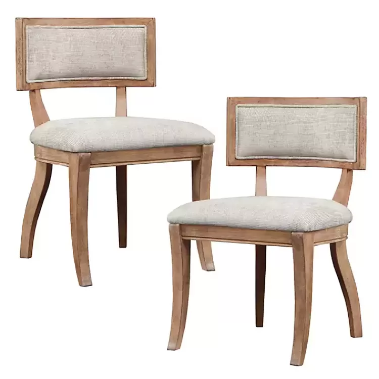 Beige Curved Back Dining Chairs, Set of 2>Kirklands Home Shop