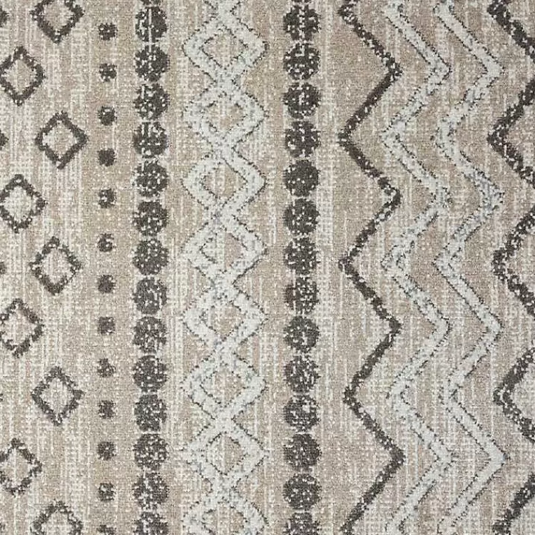 beige_geometric_stripe_washable_area_rug_x_2.webp Beige Geometric Stripe Washable Area Rug, 5x7>Kirklands Home Outlet
