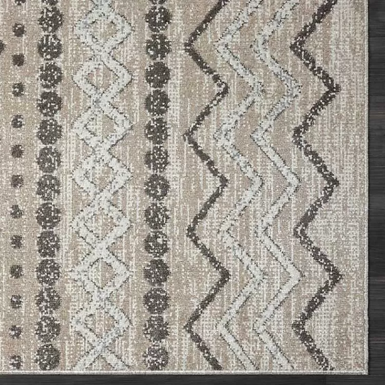 beige_geometric_stripe_washable_area_rug_x_5.webp Beige Geometric Stripe Washable Area Rug, 5x7>Kirklands Home Outlet