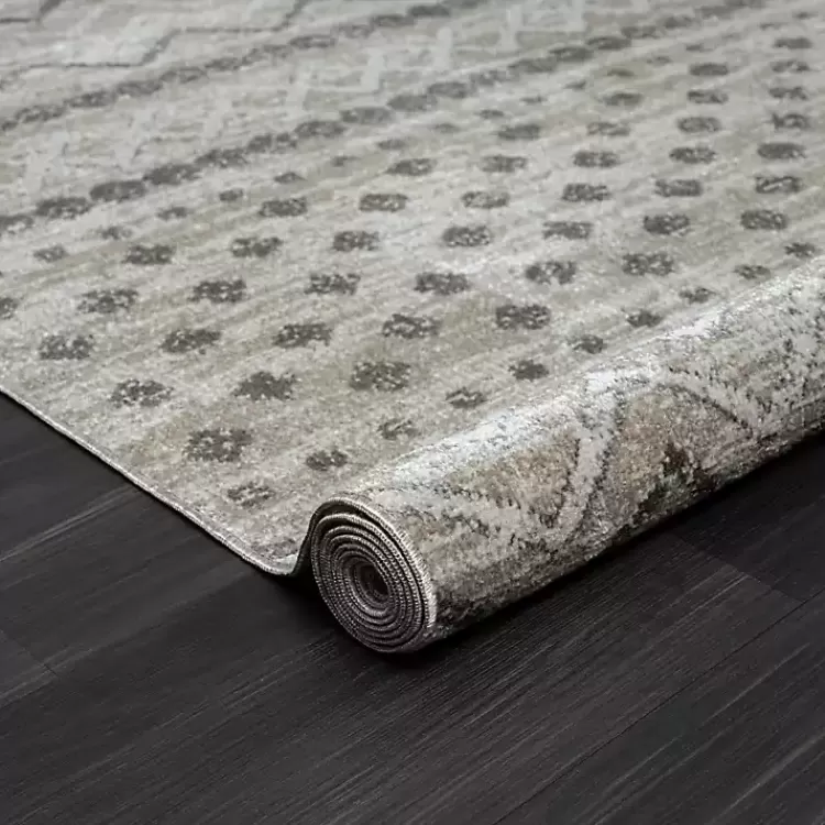 beige_geometric_stripe_washable_area_rug_x_7.webp Beige Geometric Stripe Washable Area Rug, 5x7>Kirklands Home Outlet