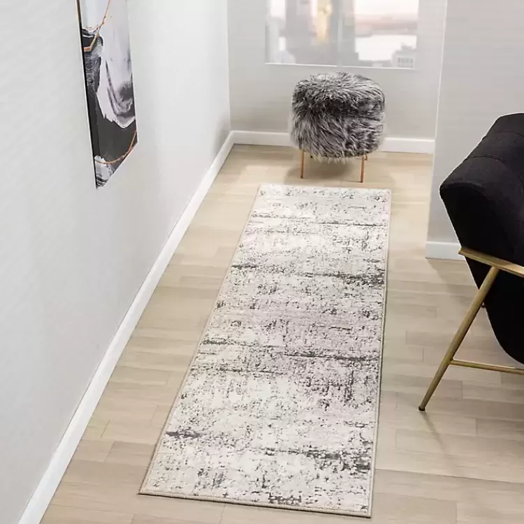 Beige Gray Indoor Runner, 2x7>Kirklands Home Online