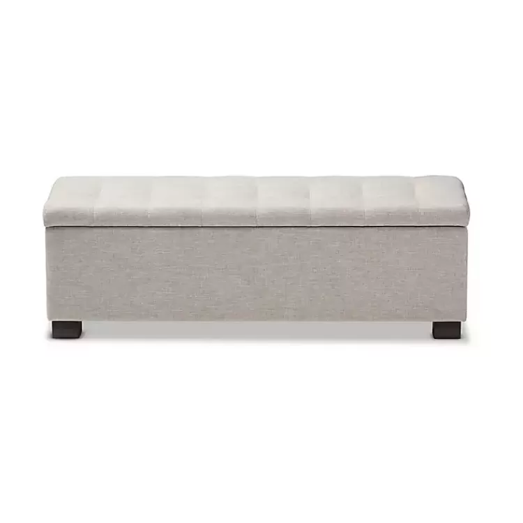 beige_gridtufted_contemporary_storage_bench_2.webp Beige Grid-Tufted Contemporary Storage Bench>Kirklands Home Shop