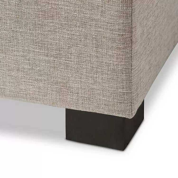 beige_gridtufted_contemporary_storage_bench_6.webp Beige Grid-Tufted Contemporary Storage Bench>Kirklands Home Shop