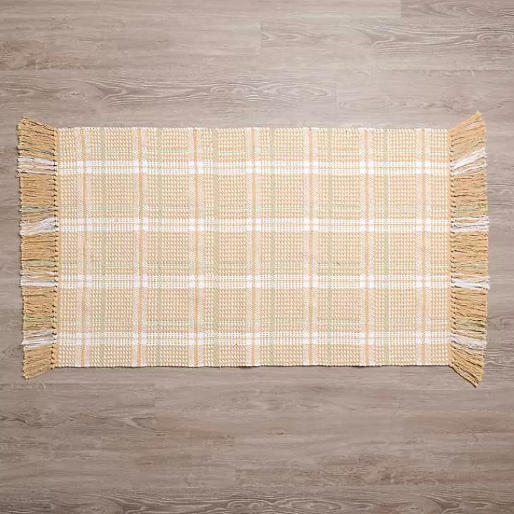 Beige Jesse Plaid Scatter Rug>Kirklands Home Shop