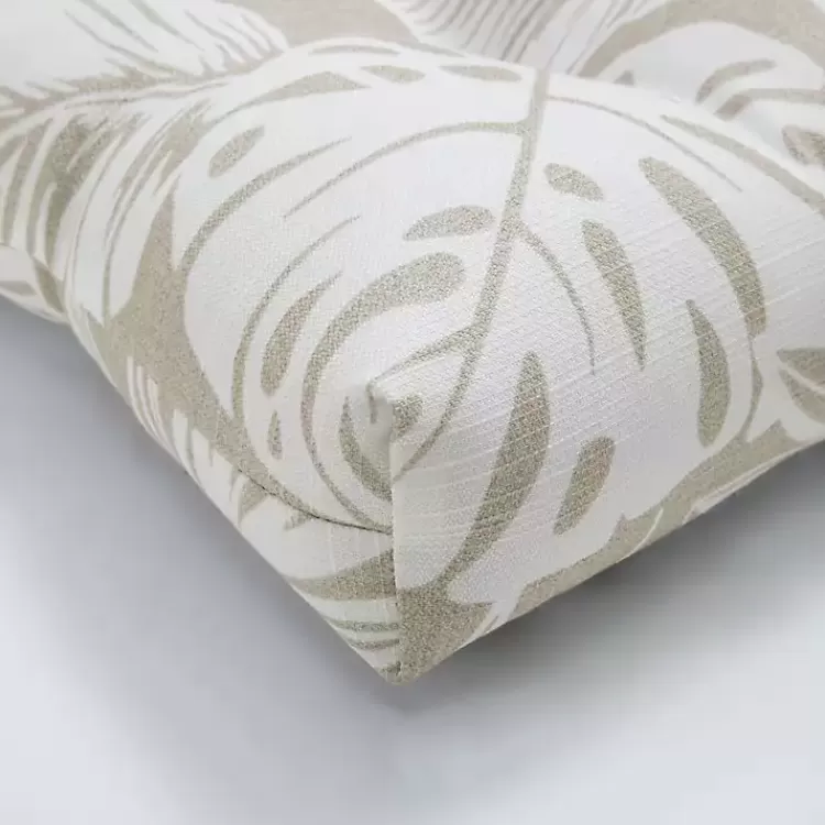 Beige Leaves Tufted 2-pc. Outdoor Cushions>Kirklands Home Online