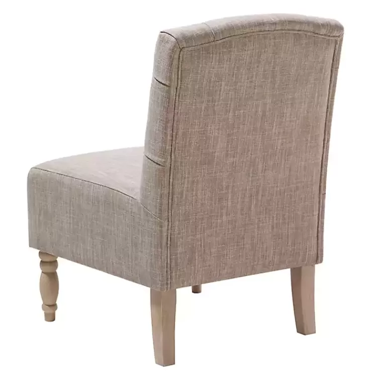 beige_luna_tufted_armless_accent_chair_2.webp Beige Luna Tufted Armless Accent Chair>Kirklands Home Shop