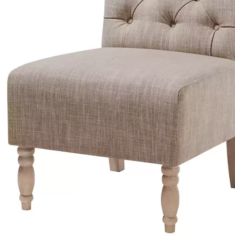beige_luna_tufted_armless_accent_chair_3.webp Beige Luna Tufted Armless Accent Chair>Kirklands Home Shop