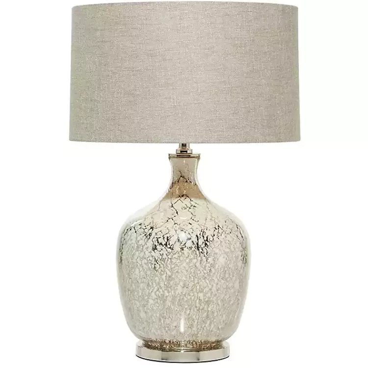 Beige Marbled Mercury Glass Table Lamp>Kirklands Home Cheap