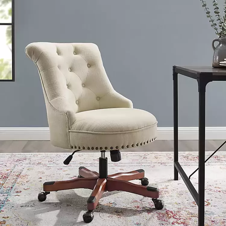 Beige Miller Tufted Office Chair>Kirklands Home Best