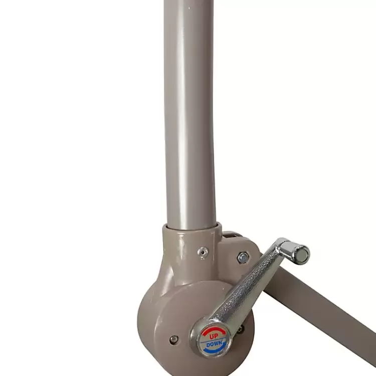 beige_offset_hand_crank_outdoor_umbrella_3.webp Beige Offset Hand Crank Outdoor Umbrella>Kirklands Home Cheap