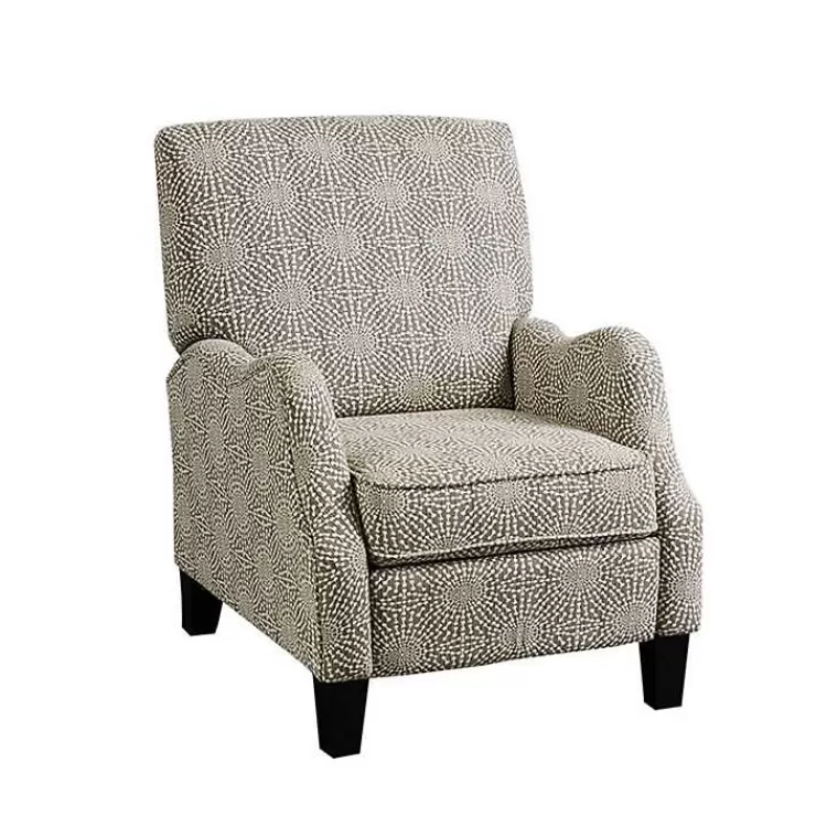 Beige Pattern Liam Push-Back Recliner>Kirklands Home Cheap