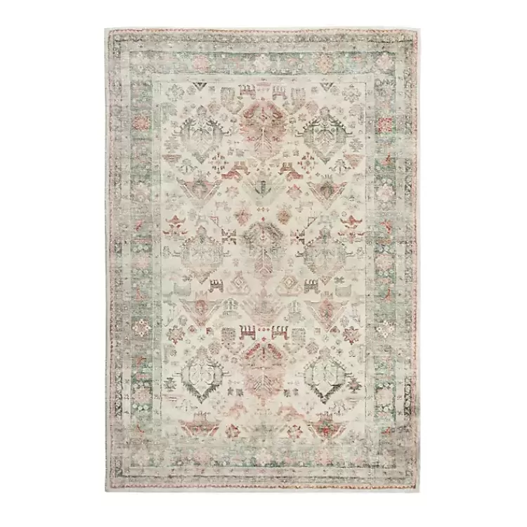 Beige Rosette Area Rug, 7x9>Kirklands Home Hot