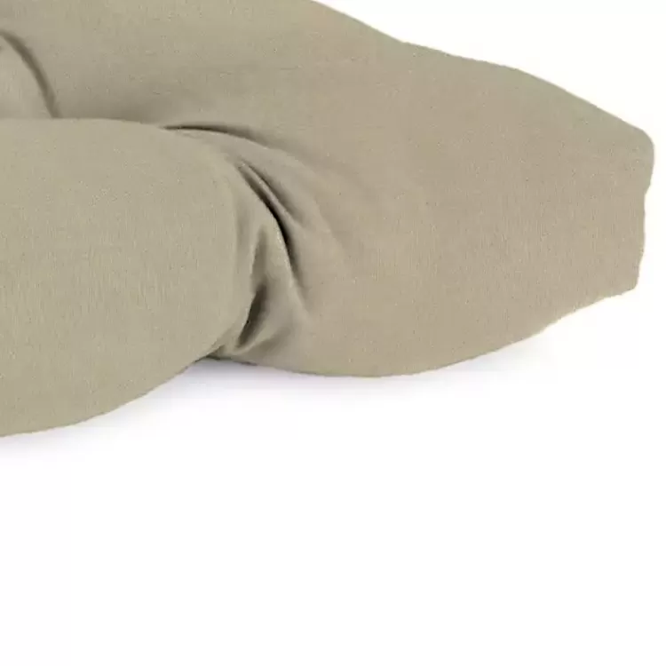 Beige Tufted Canvas Outdoor Bench Cushion>Kirklands Home Best