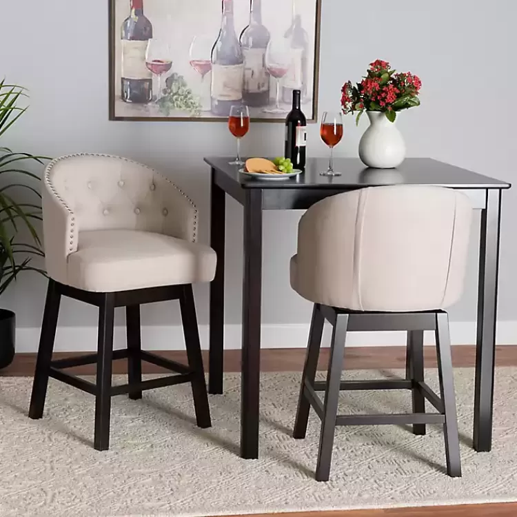 beige_tufted_seat_swivel_counter_stools_set_of__6.webp Beige Tufted Seat Swivel Counter Stools, Set of 2>Kirklands Home Outlet