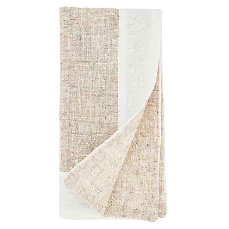 beige_twotone_border_pc_napkin_set_2.webp Beige Two-Tone Border 4-pc. Napkin Set>Kirklands Home New