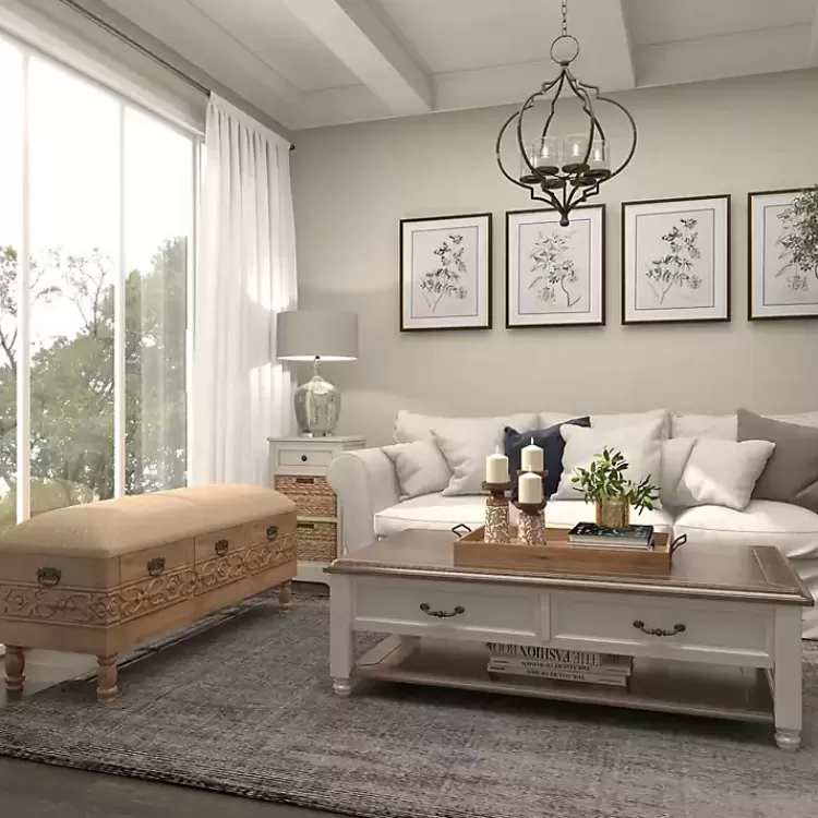 beige_upholstered_acanthus_carved_wooden_bench_6.webp Beige Upholstered Acanthus Carved Wooden Bench>Kirklands Home Best