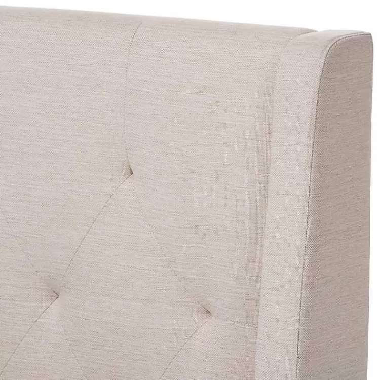 beige_upholstered_wingback_queen_platform_bed_3.webp Beige Upholstered Wingback Queen Platform Bed>Kirklands Home Best Sale