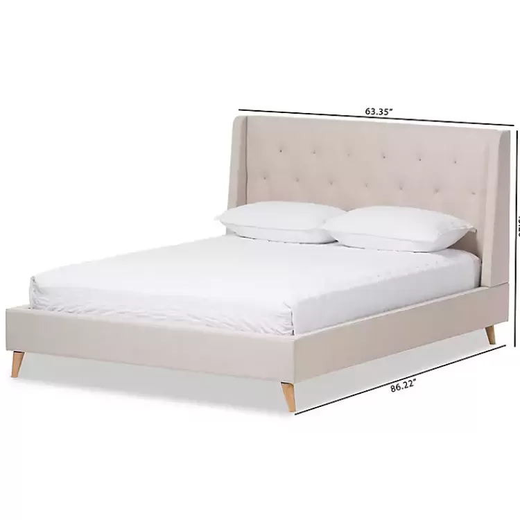 beige_upholstered_wingback_queen_platform_bed_7.webp Beige Upholstered Wingback Queen Platform Bed>Kirklands Home Best Sale