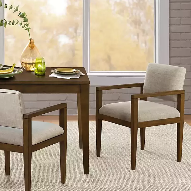 Beige Upholstered Wood Dining Chairs, Set of 2>Kirklands Home Cheap