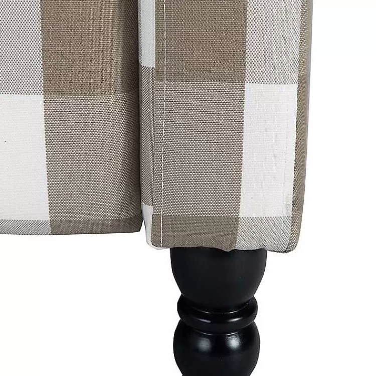 beige_windowpane_plaid_recliner_7.webp Beige Windowpane Plaid Recliner>Kirklands Home New