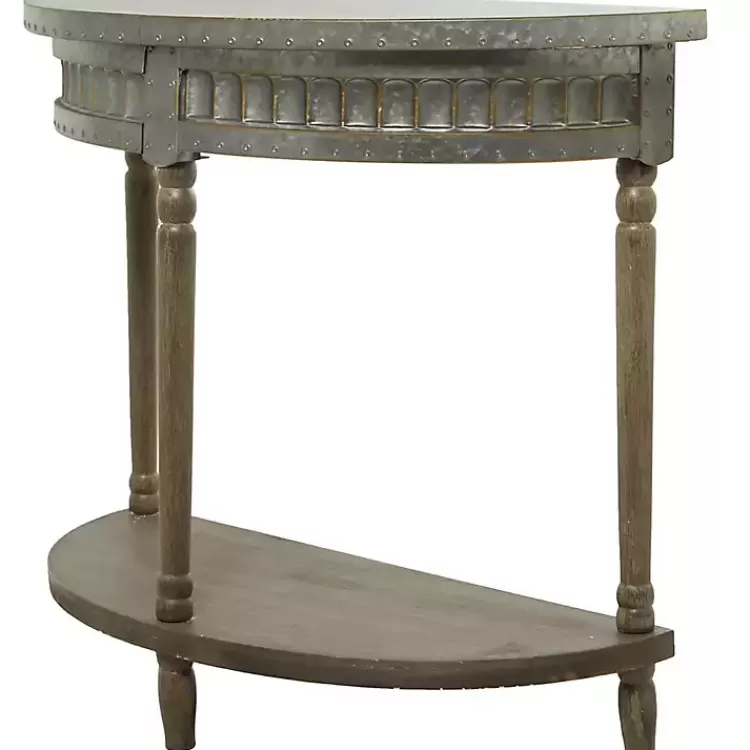 beige_wood_and_metal_half_moon_console_table_4.webp Beige Wood and Metal Half Moon Console Table>Kirklands Home Hot