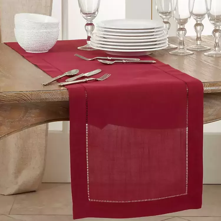 berry_red_hemstitch_border_table_runner_2.webp Berry Hemstitch Border Table Runner>Kirklands Home Clearance