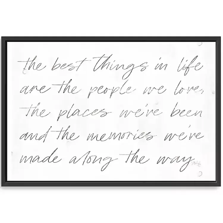 Best Things Framed Canvas Art Print, 38x26 in.>Kirklands Home Best