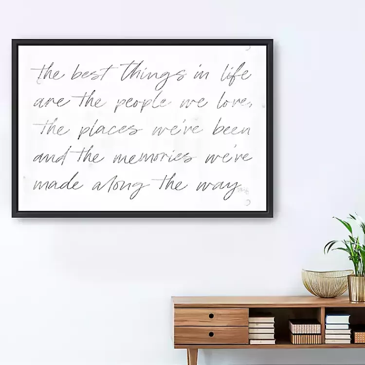 Best Things Framed Canvas Art Print, 38x26 in.>Kirklands Home Best