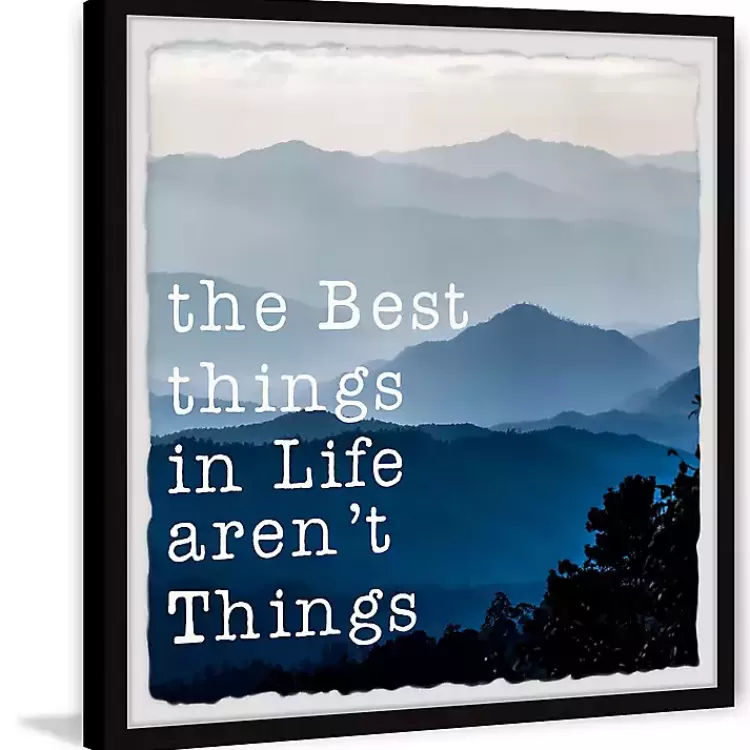 Best Things in Life Framed Wall Plaque>Kirklands Home Discount