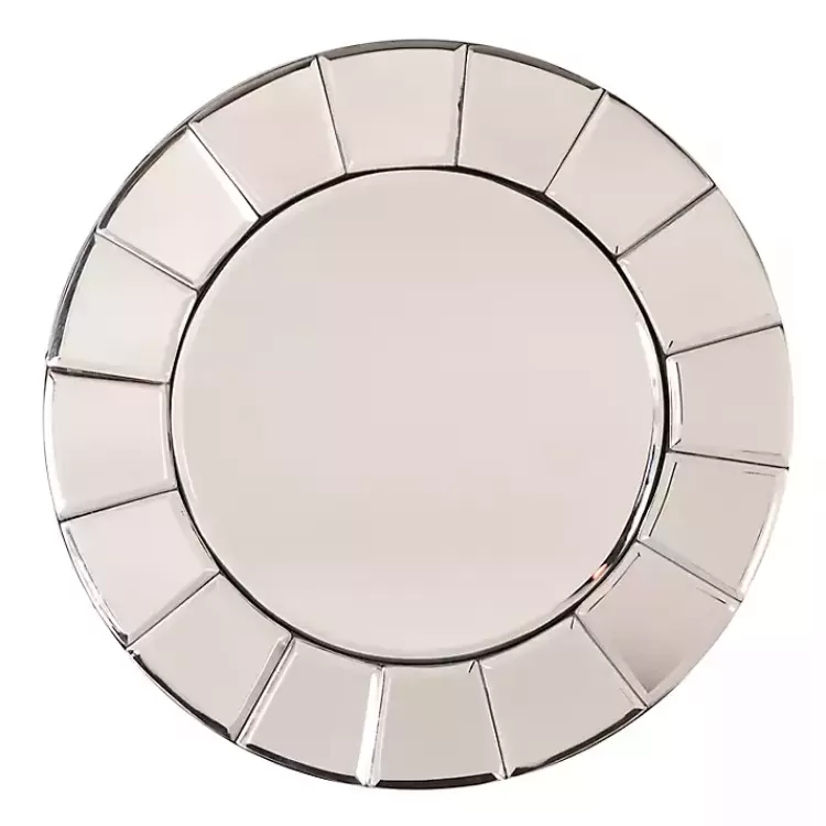 Beveled Glass Round Wall Mirror>Kirklands Home Fashion
