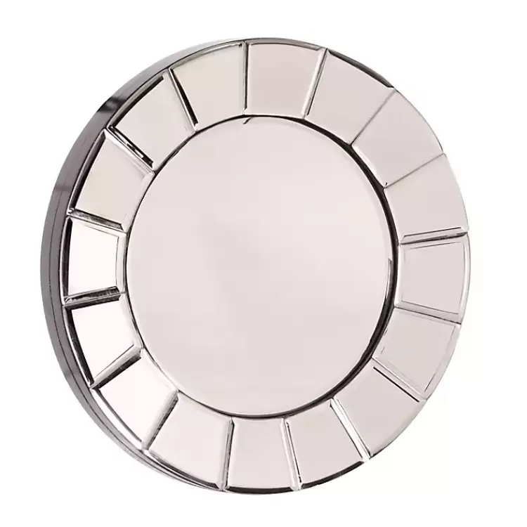 Beveled Glass Round Wall Mirror>Kirklands Home Fashion