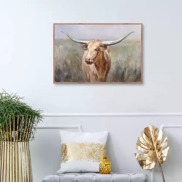 big_sky_longhorn_framed_canvas_art_print_3.webp Big Sky Longhorn Framed Canvas Art Print>Kirklands Home Cheap