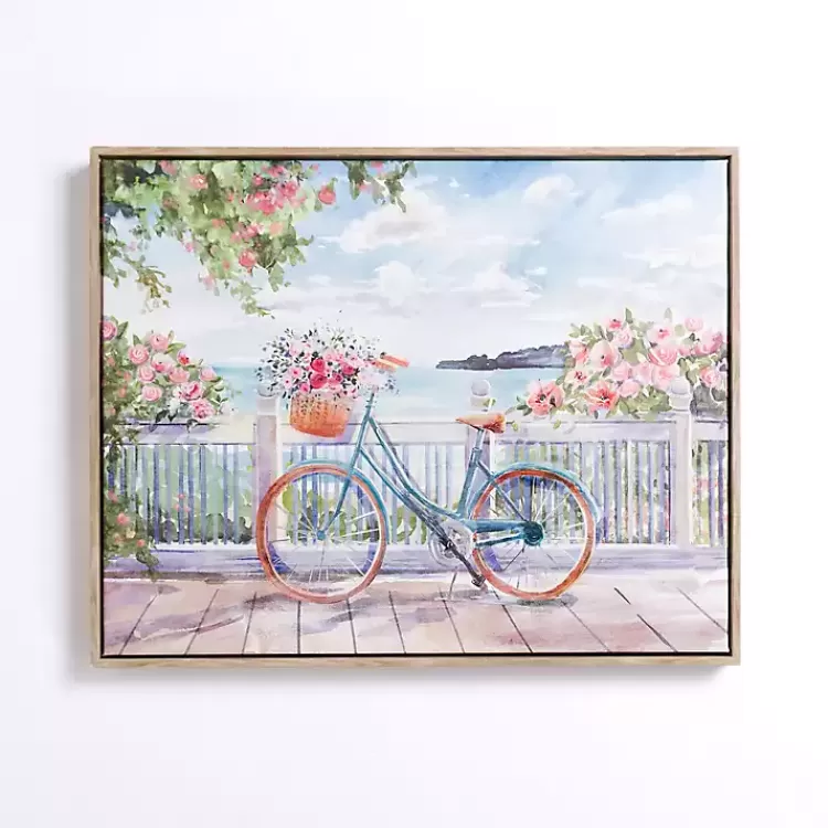 Bike on the Boardwalk Framed Canvas Art Print>Kirklands Home Best