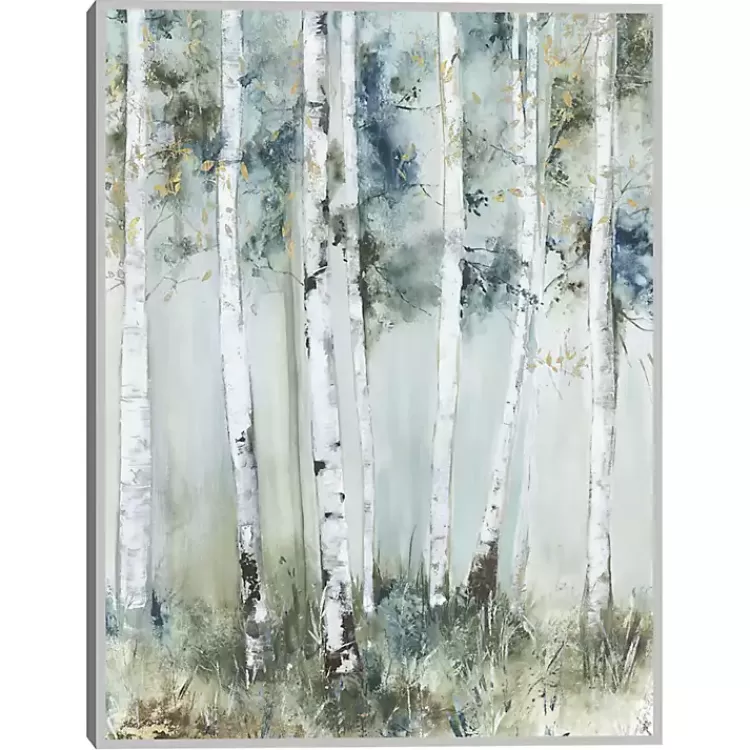 Birch Blue Forest Framed Canvas Art Print>Kirklands Home Clearance
