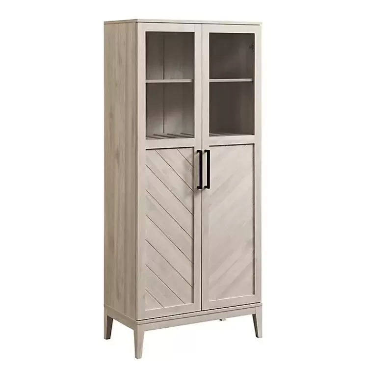 Birch Chevron Wooden Storage Cabinet>Kirklands Home Clearance