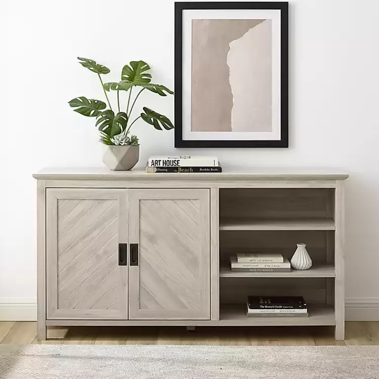 Birch 2-Door Chevron Cabinet>Kirklands Home Online