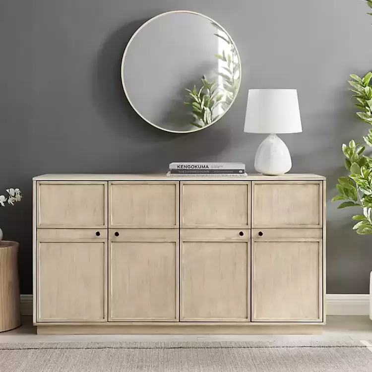 Birch Wood 4-Door Sideboard>Kirklands Home Store