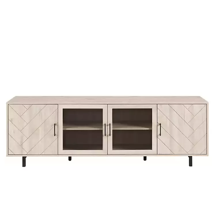 birch_wood_herringbone_door_tv_stand_3.webp Birch Wood Herringbone 4-Door TV Sd>Kirklands Home Outlet