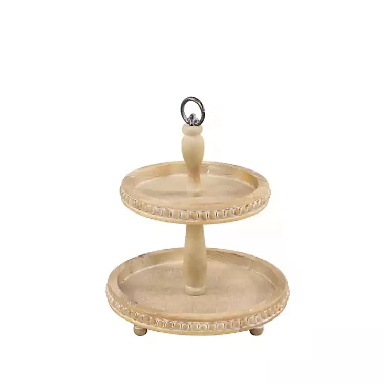 Birch Wood Tiered Tray>Kirklands Home Best Sale