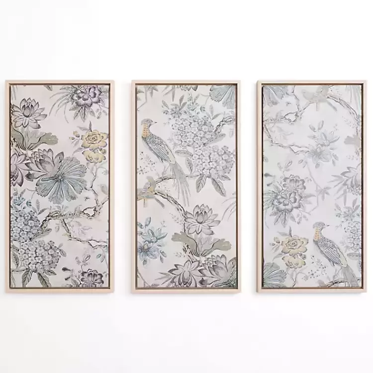 Birds on Branches Framed Canvas Prints, Set of 3>Kirklands Home New