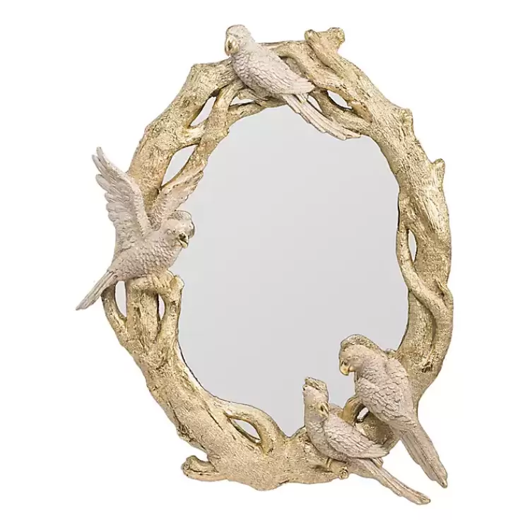 Birds on Golden Branches Wall Mirror>Kirklands Home Outlet