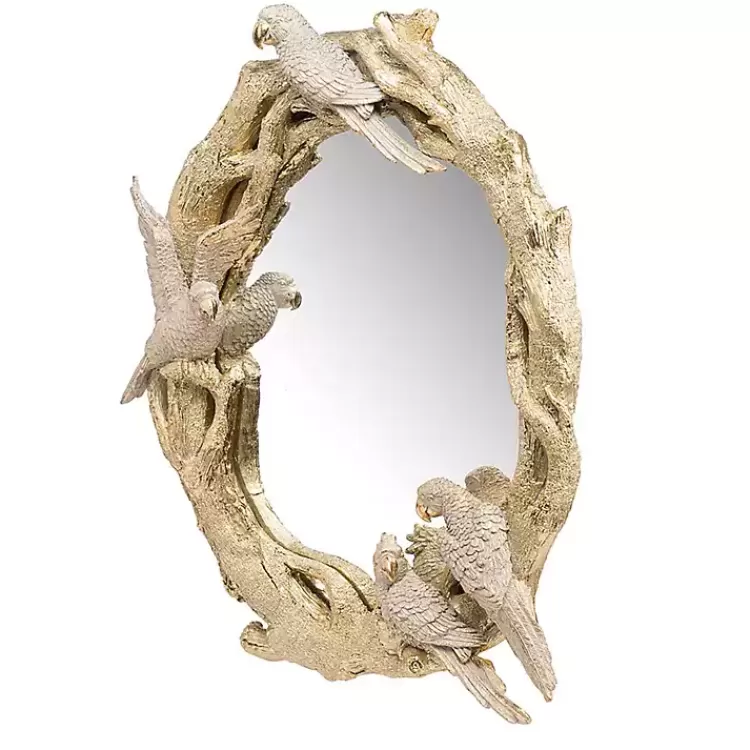 Birds on Golden Branches Wall Mirror>Kirklands Home Outlet